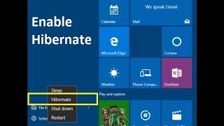 How to Enable Hibernate in windows 10  Howtosolveit [upl. by Oidale]