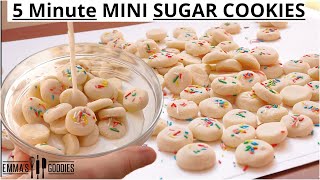 3 Ingredient Mini VANILLA SUGAR COOKIE Recipe [upl. by Fendig283]