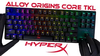 HyperX Alloy Origins Core Tenkeyless TKL Gaming Keyboard Unboxing  Gameplay  ASMR [upl. by Hakkeber396]