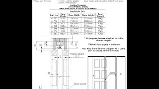 HIDEAWAY ™ POCKET DOOR  ANIMATED FITTING INSTRUCTIONS [upl. by Yllek]