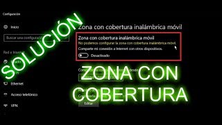 COMO SOLUCIONAR LA ZONA CON COBERTURA MÓVIL WINDOWS 10 2019 NEW CHANNEL YAS [upl. by Fattal282]