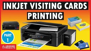 🖨️ Visiting Card Printing In INKJET Printer Using Powder Sheet  Part 12  AbhishekIDcom [upl. by Rohpotsirhc]