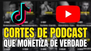 Como fazer cortes de PodCast Motivacional que monetiza [upl. by Nefen]