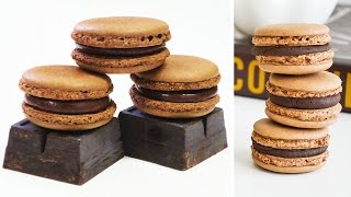 MACARONS DE CHOCOLATE ✩ Receta  Tan Dulce [upl. by Aksoyn]