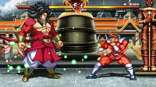 BROLY vs M BISON  The most insane fight ever made [upl. by Essilrahc]