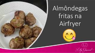 Como fazer almôndegas de carne saudável na Air Fryer [upl. by Nafets]