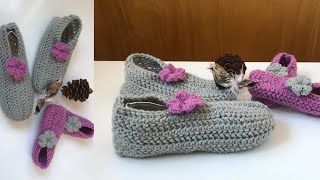 Chaussons au crochet rapides et faciles à réaliser [upl. by Asiil292]