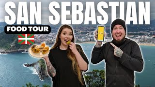 Trying the BEST Pintxos of San Sebastian Basque FOOD TOUR [upl. by Carlock]