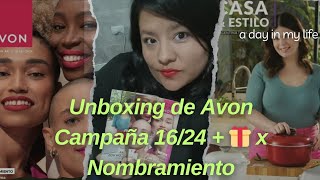 UNBOXING DE AVON CAMPAÑA 1624  🎁 x Nombramiento Argentina [upl. by Eeslehc]