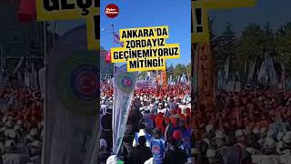 Ankarada yüzbinlerce işçi buluştu zordayız geçinemiyoruz [upl. by Hairu63]