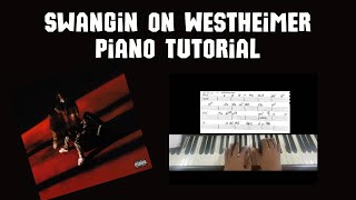 Swangin On Westheimer  Piano Tutorial  Don Toliver [upl. by Enelrahs]