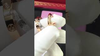 Cartier love ringjuste un clou ring18k gold [upl. by Hemminger]