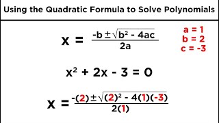 Solving Quadratics by Using the Quadratic Formula [upl. by Penelopa]