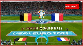 match Belgique vs France en direct Coupe dEurope Euro 2024 Simulation de football Gameplay PC [upl. by Agan]