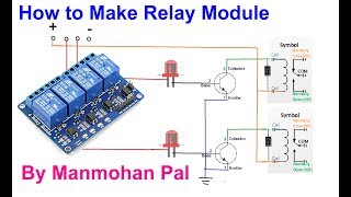 How to make 4 channel 5 volt Relay Module By Manmohan Pal [upl. by Adnih]