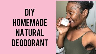 Homemade Natural deodorant diy natural vegan deodorant [upl. by Eward]