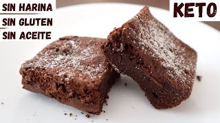 BROWNIES de SÓLO 2 INGREDIENTES 😱KETO Sin Harinas Sin Azúcar Sin Mantequilla [upl. by Nadabb]