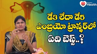 Day 3 Vs Day 5 Embryo Transfers  ఎంబ్రియో ట్రాన్స్ఫర్‌లో ఏది బెస్ట్ Ferty9 Dr Usha  8977738864 [upl. by Aimek623]