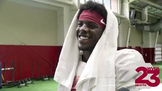 Alabama WR Germie Bernard Previews Vanderbilt  Tuesday 101 [upl. by Awram430]