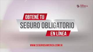 Seguro Obligatorio en Línea  Seguros América Nicaragua [upl. by Maleen]