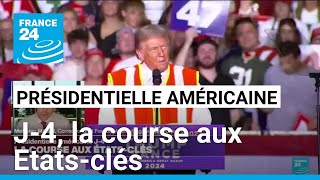 J4 avant la présidentielle américaine  la course aux Etatsclés • FRANCE 24 [upl. by Roter75]