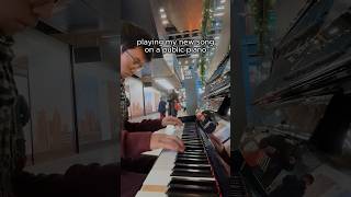 found a PUBLIC PIANO at the mall 👀🎹 piano live cover public reaction music london europe [upl. by Ashman]