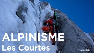 Face Nord des Courtes Voie des Suisses Chamonix MontBlanc alpinisme montagne ski de randonnée [upl. by Aihsenad]