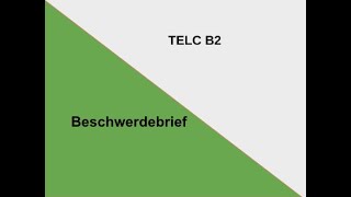 Beschwerdebrief Telc B2 [upl. by Aerdnaed]