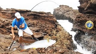 Pesca al Límite Atrapando Peces desde peligrosos Peñascos [upl. by Cicely307]