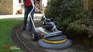 Home and Garden Maintenance with the Westermann Honda Moss Brush [upl. by Mahmud]