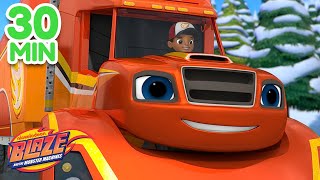 Big Rig Blaze Monster Machine Rescues  30 Minute Compilation  Blaze and the Monster Machines [upl. by Gabbert]