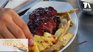 La Sartén por el Mango Lomito de cerdo en salsa de vino tinto y pasas  Teleantioquia [upl. by Steward229]