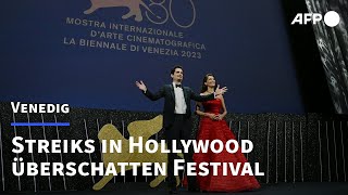 Venedig Filmfestspiele im Zeichen von HollywoodStreik  AFP [upl. by Keelia]