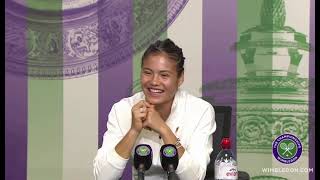 Emma Raducanu answers in Mandarin Wimbledon Press Conference 2022 with translation [upl. by Cumings]