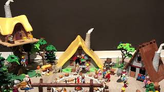 Sammlung Playmobil Asterix und Obelix Fly over and trought Diorama [upl. by Chelsey]