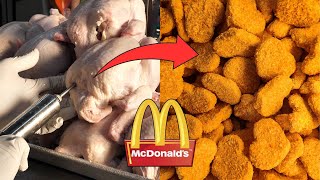 How McDonalds Chicken Nuggets are Made🔥 [upl. by Einnol]