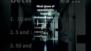 Appendicitis 🐛 medicalquiz medicalstudent appendicitis [upl. by Arvie]