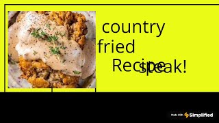 Who loves country fried steak  Keto Queen Cooking [upl. by Amapuna]