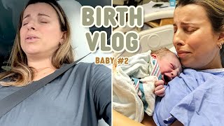 Unmedicated Natural Birth Vlog Raw amp Real We Almost Delivered on the Highway [upl. by Odlopoel15]