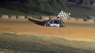 81724 Gunner Stagner battles hard for the Rookie A feature WIN at 91 Short Track [upl. by Filiano]