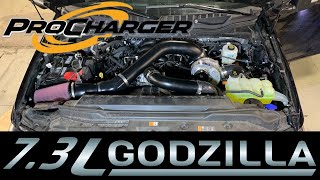 73L Godzilla V8 Supercharger Install  2022 F350 Super duty  procharger [upl. by Swan]