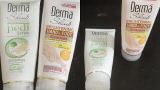 Derma shine pedi scrub and derma shine hand ampfoot cream honest review [upl. by Lachman]