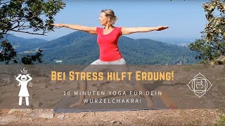 Yoga für das Wurzelchakra  erdet Dich bei Stress und in Krisenzeiten [upl. by Marillin]