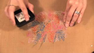 How to Monoprint with Stencils [upl. by Pucida]