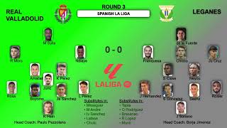 Spanish La Liga Games Formations and Statistics Round 3 [upl. by Ardnaik]