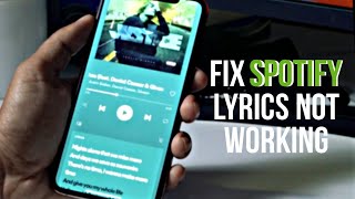 How to Fix Spotify Lyrics Not WorkingShowing in iphone or ipad [upl. by Omle]