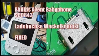 Philips Avent SCD843 Ladebuchse ersetzen Wackelkontakt Fixed [upl. by Ynnohj]