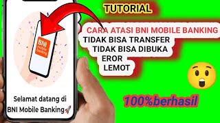 Cara memperbaiki BNI MOBILE BANKING Eror keluar sendiri tidak bisa dibuka tidak bisa transfer [upl. by Cerys]