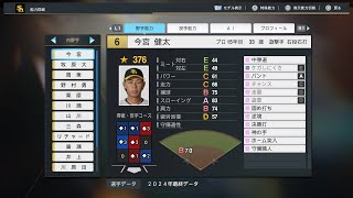 【プロスピ2024選手能力NPB PlayersData】ソフトバンク 選手 Hawks [upl. by Isolde]