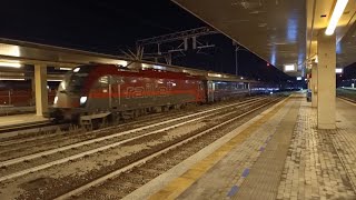 Treno Eurocity nightjet per Vienna  arrivo materiale vuoto a Venezia S Lucia [upl. by Placida]